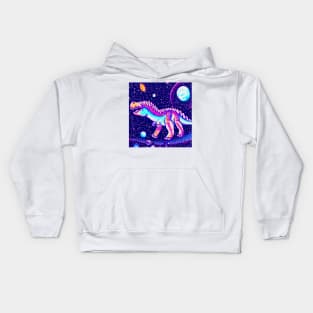 Space dinosaur Kids Hoodie